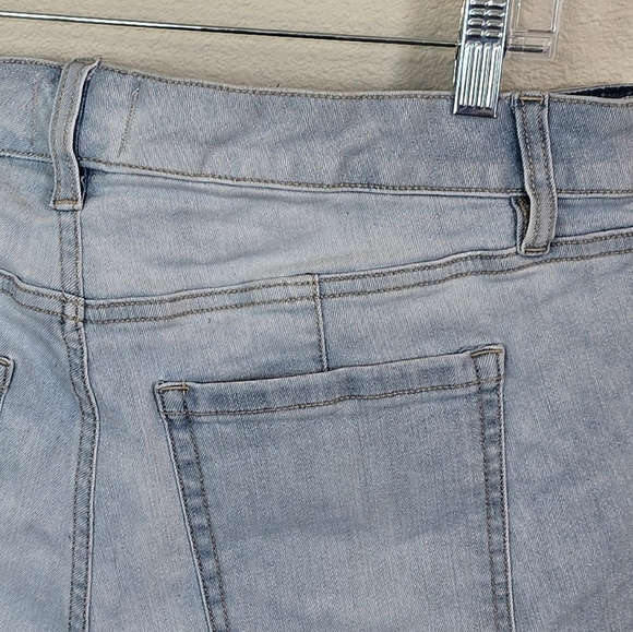 Lane Bryant Blue Denim Jeans Shorts High Rise Waist Womens Plus Size 16 - Picture 12 of 12